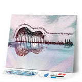 Diamond Painting | Diamond Painting - Landscape Guitar | Diamond Painting Landscapes landscapes | FiguredArt
