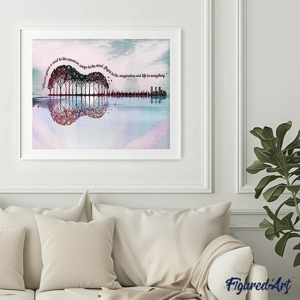 Diamond Painting - Landscape Guitar