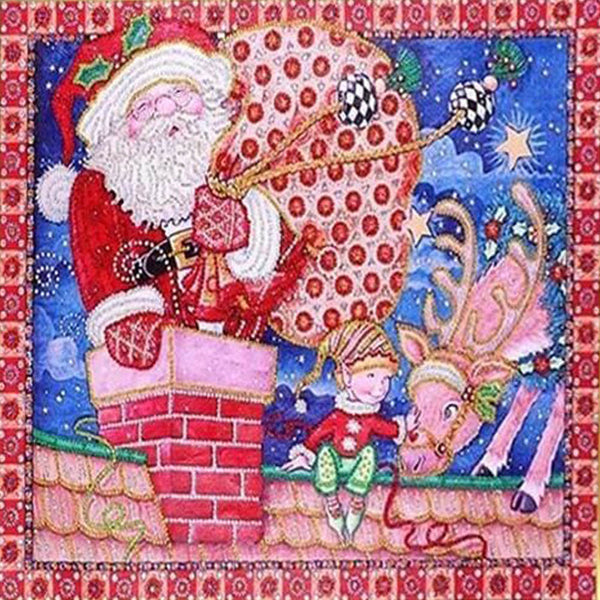 Diamond Painting - Table Santa
