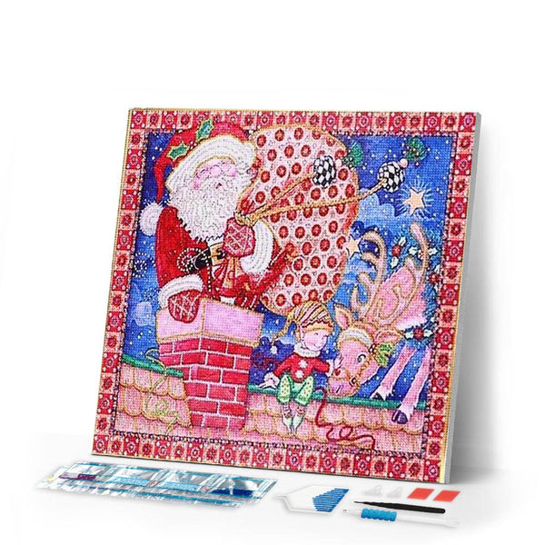 Diamond Painting | Diamond Painting - Table Santa | christmas Diamond Painting Religion religion | FiguredArt