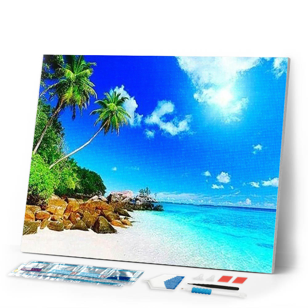 Diamond Painting | Diamond Painting - Paradise Island | Diamond Painting Landscapes landscapes | FiguredArt