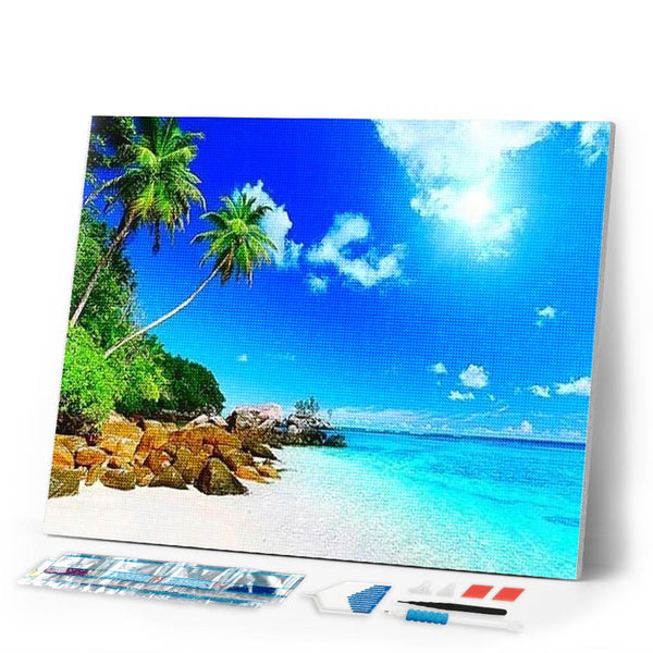 Diamond Painting | Diamond Painting - Paradise Island | Diamond Painting Landscapes landscapes | FiguredArt