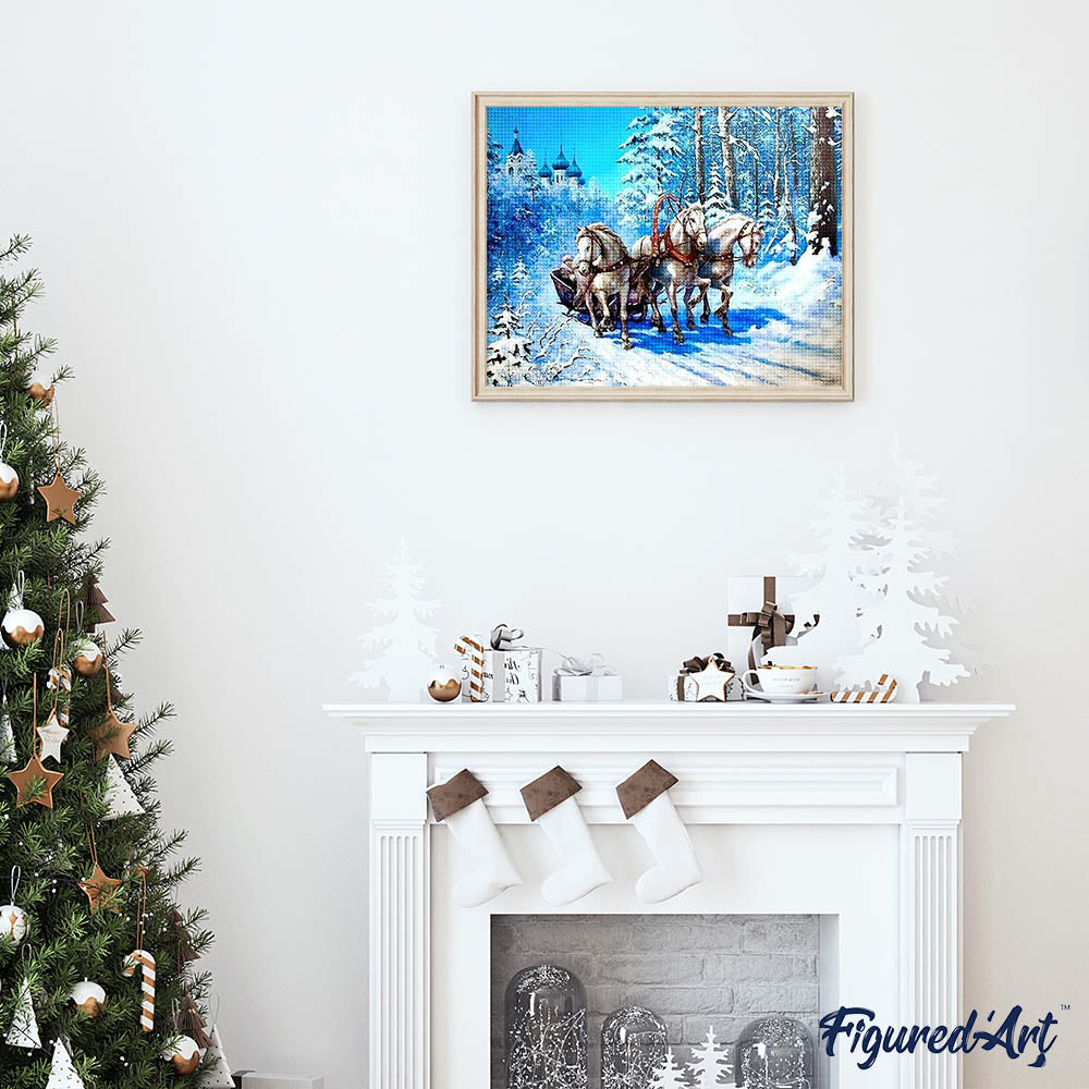 Diamond Painting - Sledge in the Snow