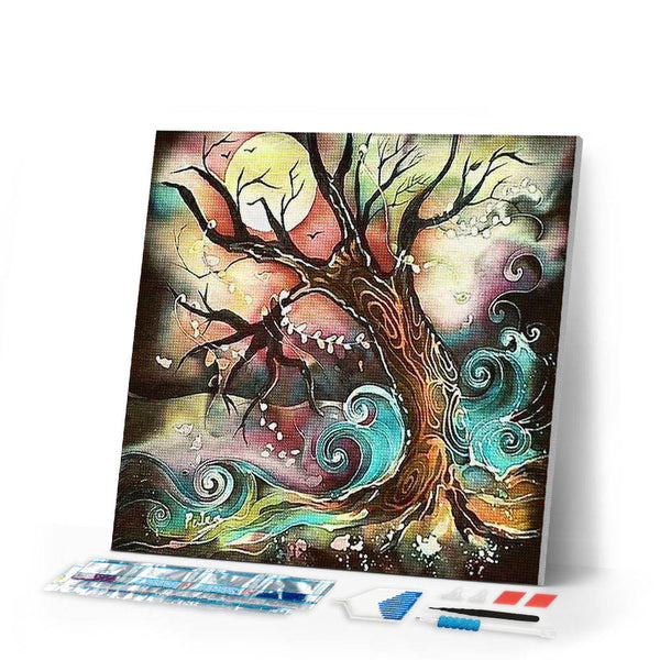 Diamond Painting | Diamond Painting - Enchanted tree | Diamond Painting Landscapes landscapes trees | FiguredArt