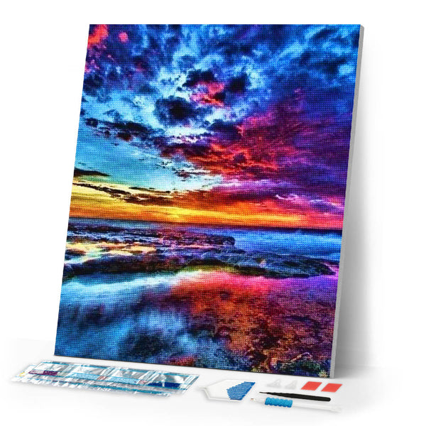 Diamond Painting | Diamond Painting - Beautiful Sky | Diamond Painting Landscapes landscapes | FiguredArt