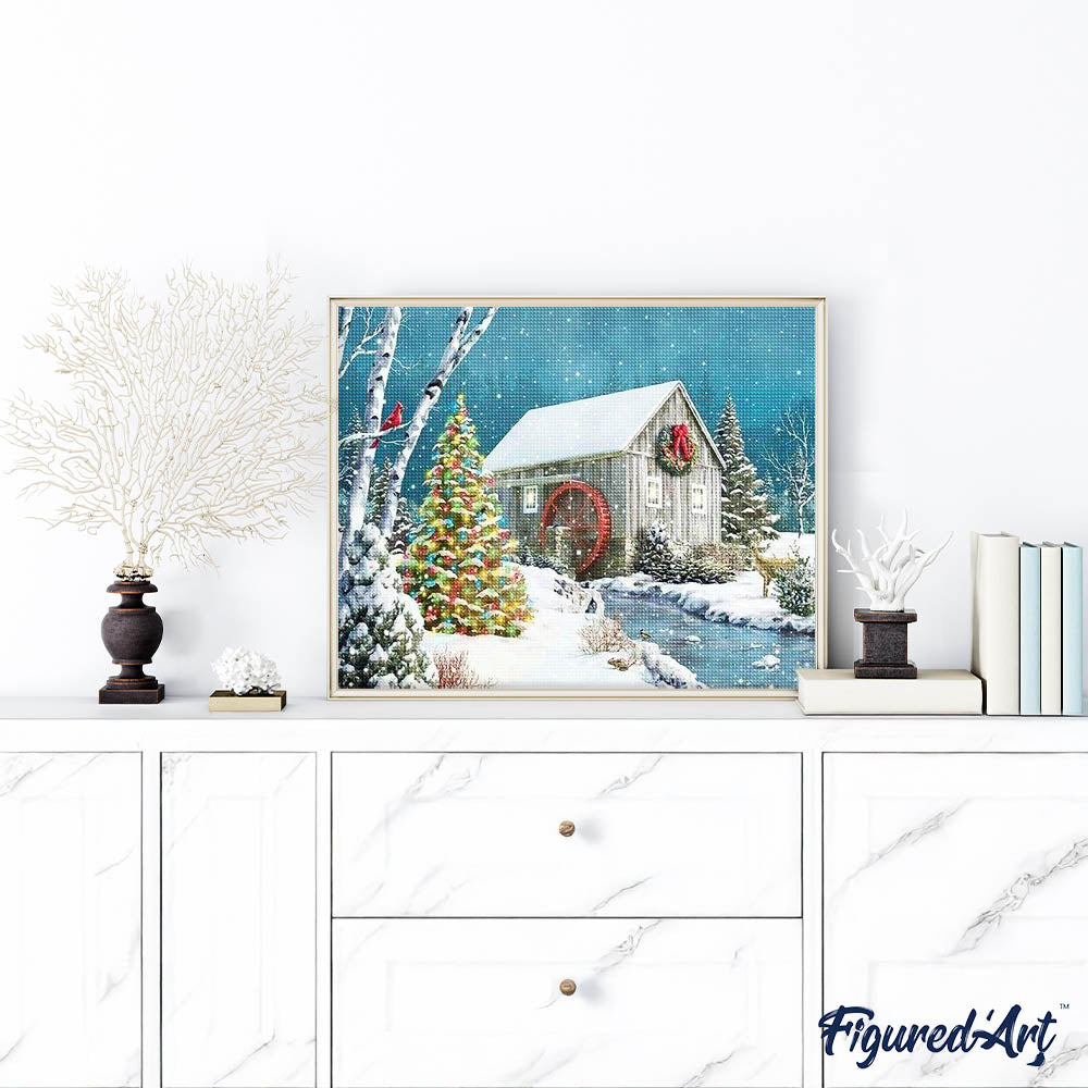 Diamond Painting - Cabin near the River