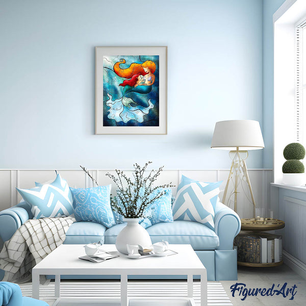 Diamond Painting - Little Mermaid Stained Glass