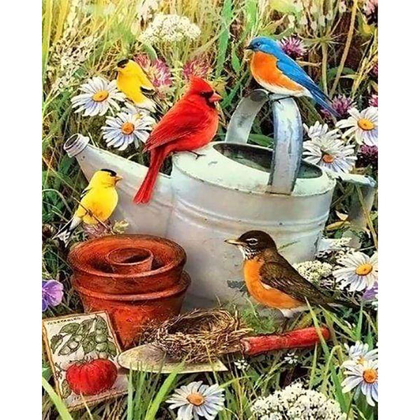 Diamond Painting - Birds in the Garden