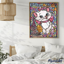 Load image into Gallery viewer, Diamond Painting - The Aristocats Stained Glass