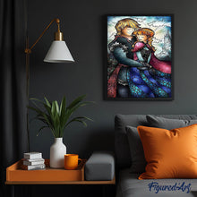 Load image into Gallery viewer, Diamond Painting - Couple Stained Glass