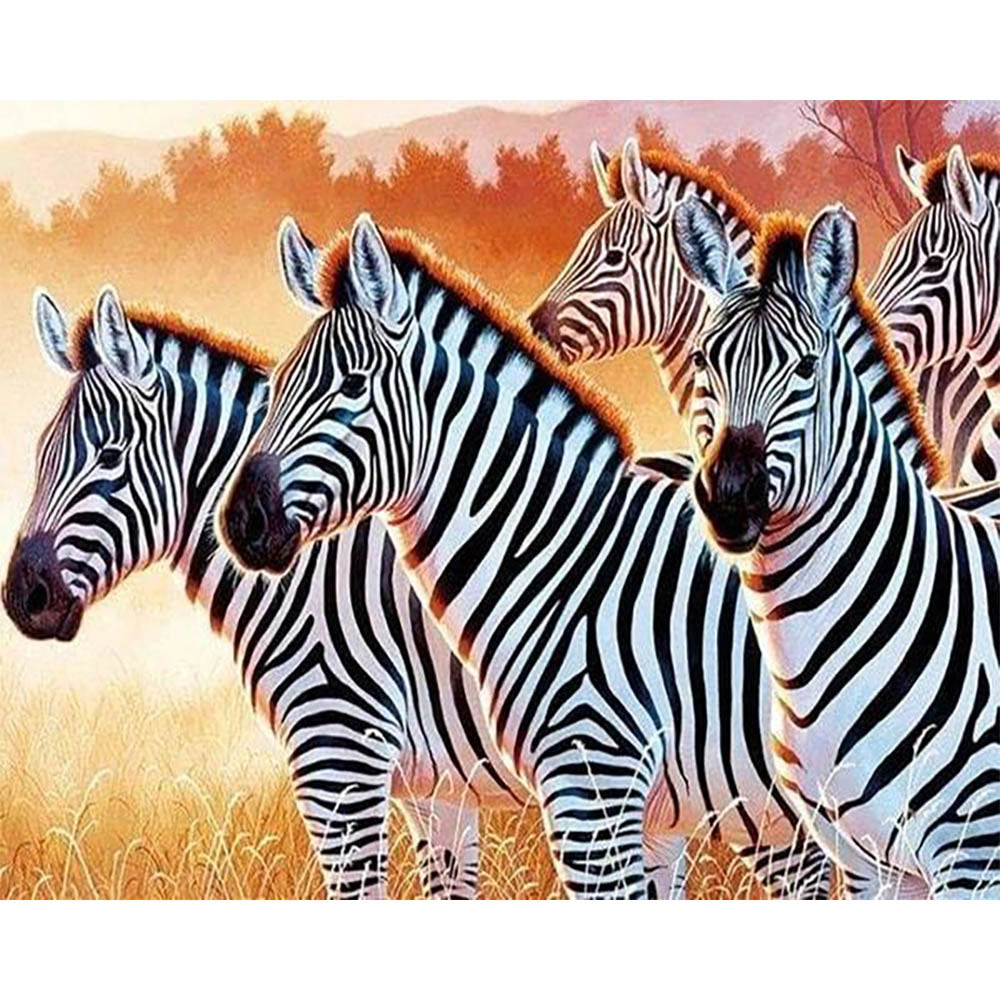 Diamond Painting - Zebra Family