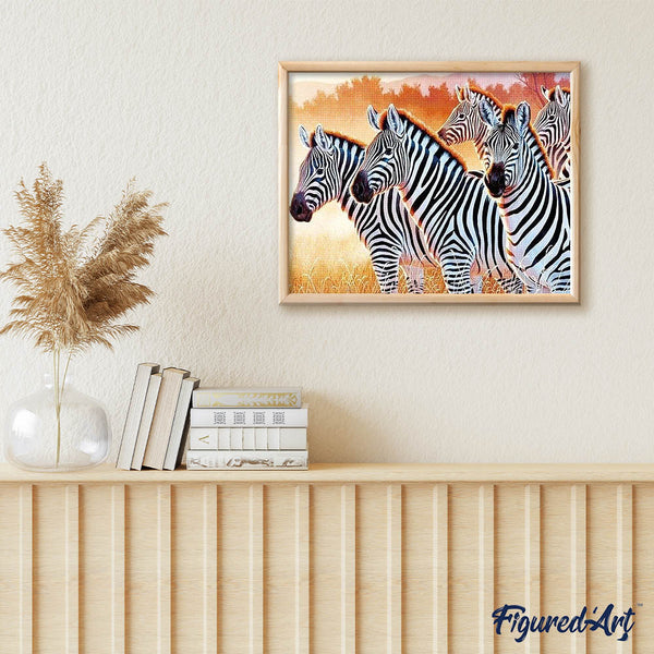Diamond Painting - Zebra Family