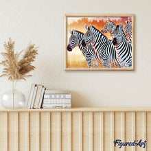 Load image into Gallery viewer, Diamond Painting - Zebra Family