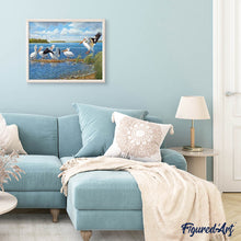 Load image into Gallery viewer, Diamond Painting - Pelicans