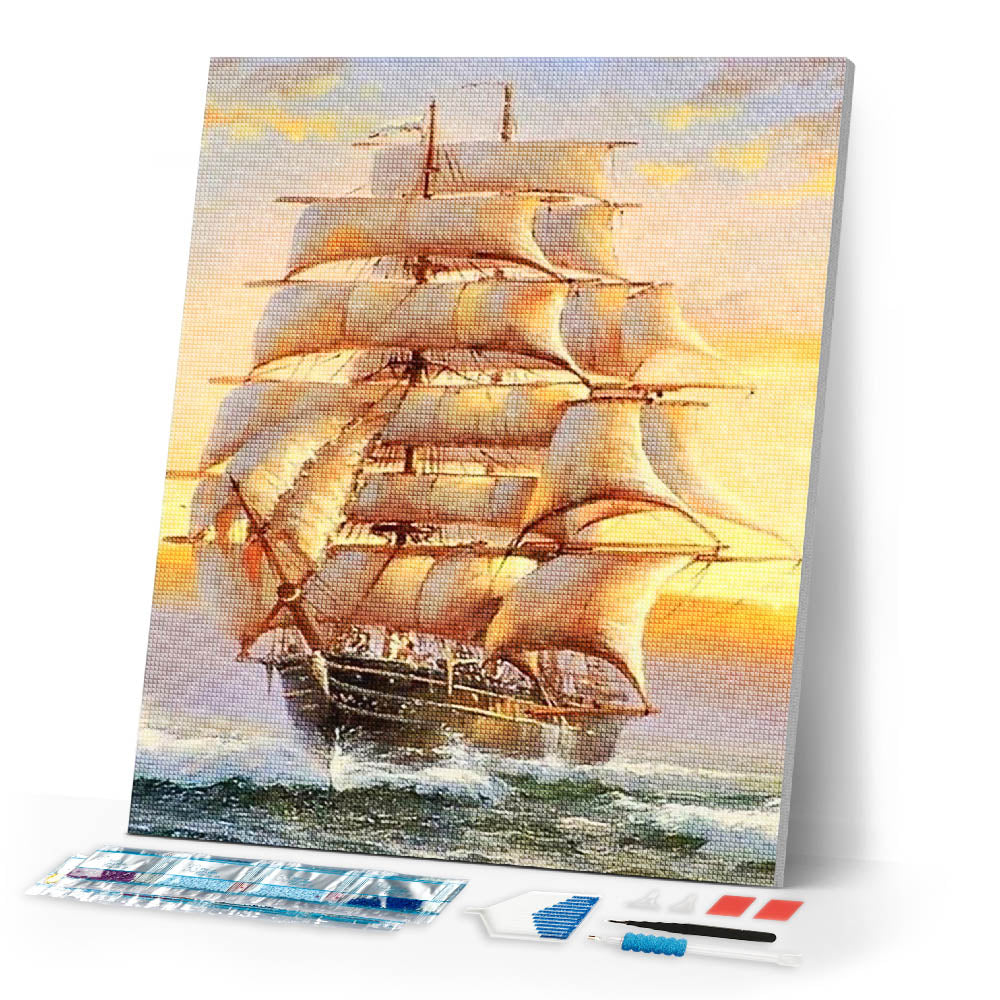 Diamond Painting | Diamond Painting - Galion | Diamond Painting Ships ships | FiguredArt