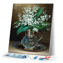 Load image into Gallery viewer, Diamond Painting | Diamond Painting - Vase of Lily of the Valley Flowers | Diamond Painting Flowers flowers | FiguredArt