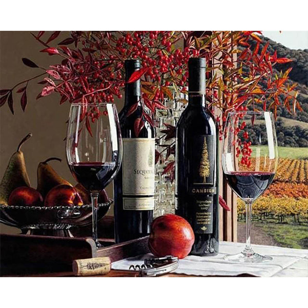 Diamond Painting - Red Wine