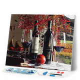 Diamond Painting | Diamond Painting - Red Wine | Diamond Painting kitchen kitchen | FiguredArt