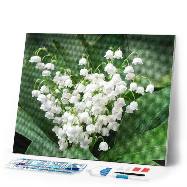 Diamond Painting | Diamond Painting - Lily of the Valley Flowers | Diamond Painting Flowers flowers | FiguredArt