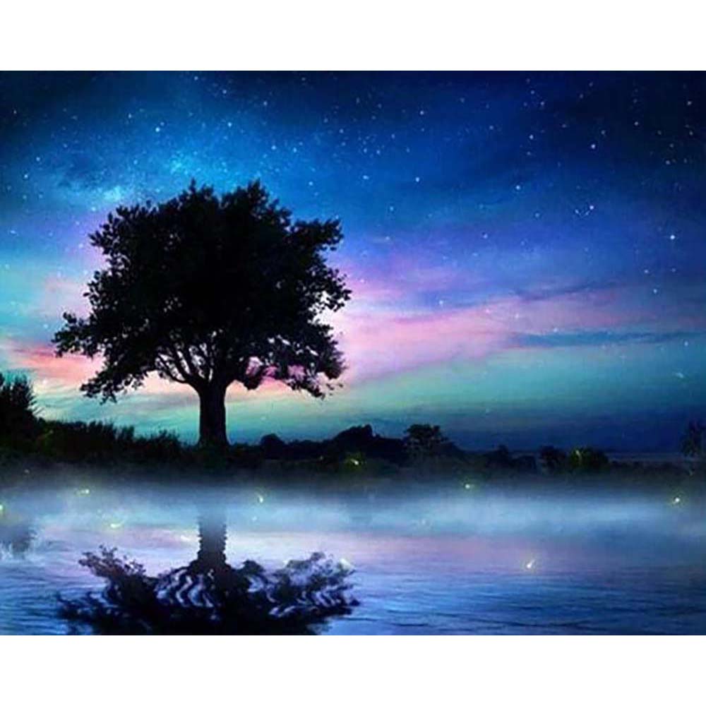 Diamond Painting - Tree in the Night