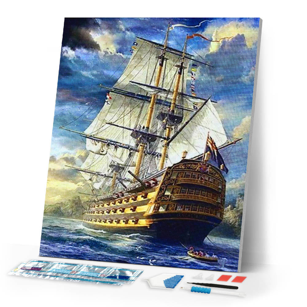 Diamond Painting | Diamond Painting - Large Galion | Diamond Painting Ships ships | FiguredArt
