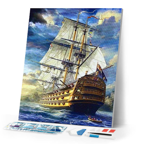Diamond Painting | Diamond Painting - Large Galion | Diamond Painting Ships ships | FiguredArt