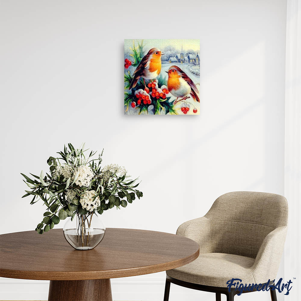 Diamond Painting - House Sparrows