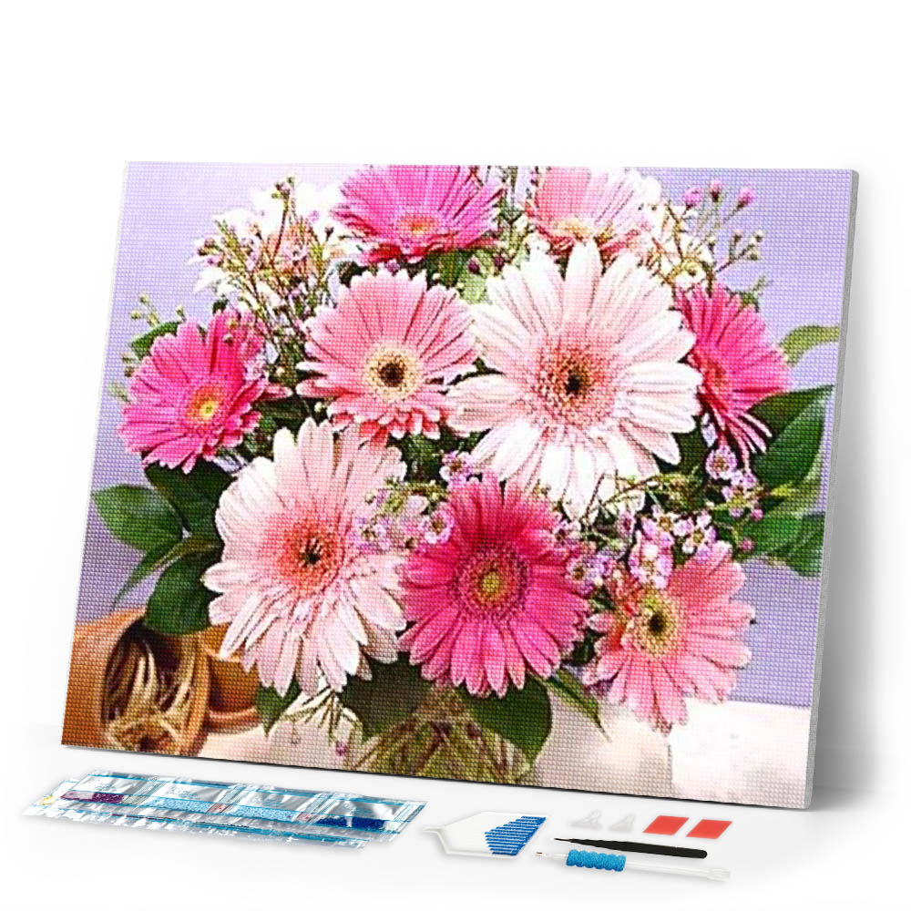 Diamond Painting | Diamond Painting - Bouquet of Daisies | Diamond Painting Flowers flowers | FiguredArt