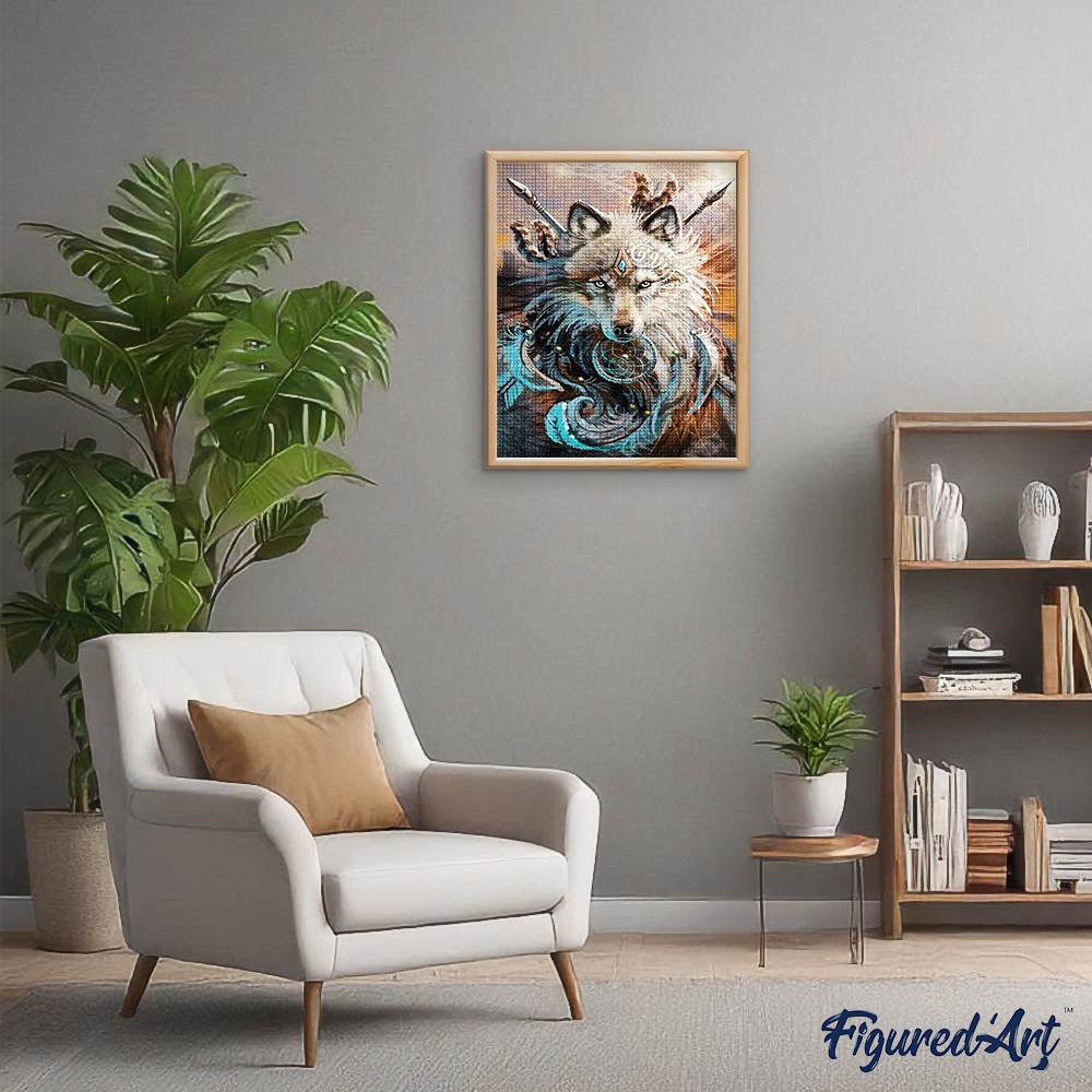 Diamond Painting - Wolf Fighter