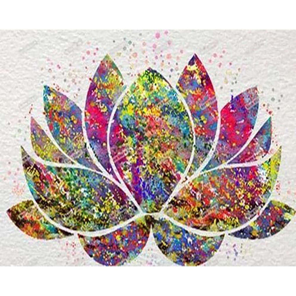 Diamond Painting - Colorful Lotus