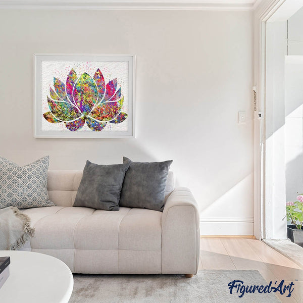 Diamond Painting - Colorful Lotus