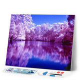 Diamond Painting | Diamond Painting - Reflections on the Lake | Diamond Painting Landscapes landscapes | FiguredArt