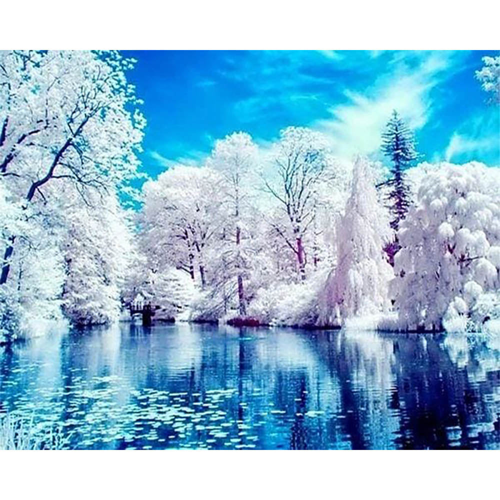 Diamond Painting - Lake in Winter