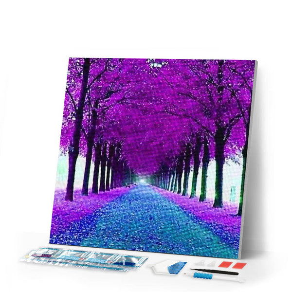 Diamond Painting | Diamond Painting - Flowered Pathway | Diamond Painting Flowers flowers | FiguredArt