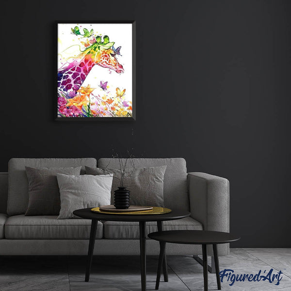 Diamond Painting - Colorful Giraffe