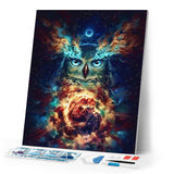 Diamond Painting | Diamond Painting - Celestial Owl | animals Diamond Painting Animals owls | FiguredArt