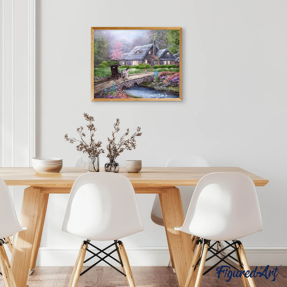 Diamond Painting - Carriage on the Bridge