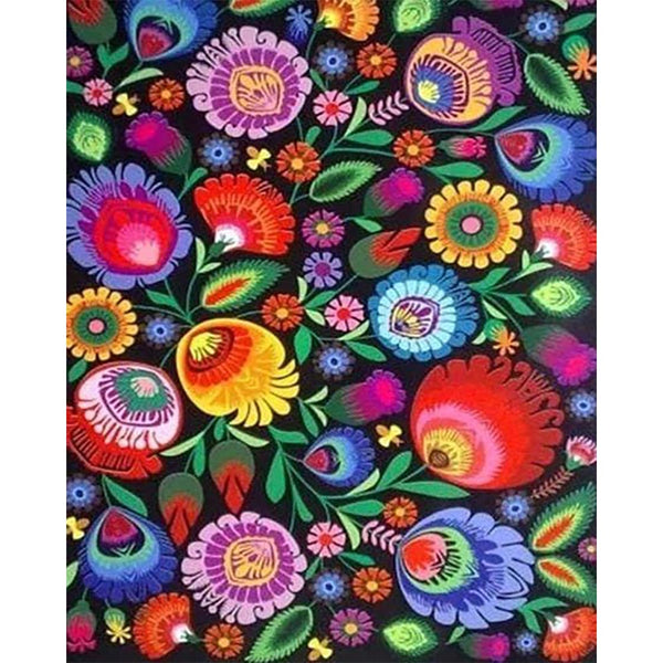Diamond Painting - Colorful Flowers