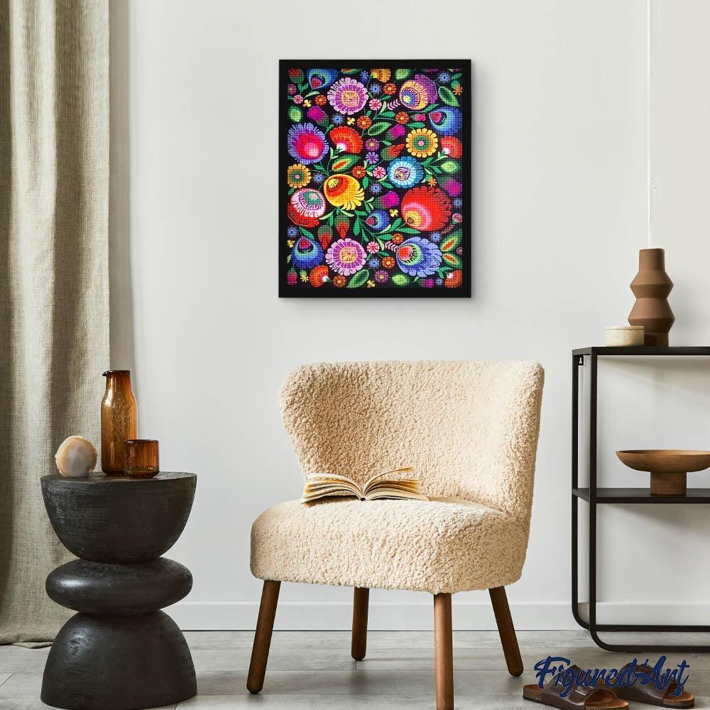 Diamond Painting - Colorful Flowers
