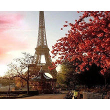 Load image into Gallery viewer, Diamond Painting - Eiffel Tower and Red Flowers