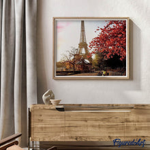 Load image into Gallery viewer, Diamond Painting - Eiffel Tower and Red Flowers