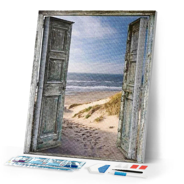Diamond Painting | Diamond Painting - Gateway to the Beach | Diamond Painting Landscapes landscapes | FiguredArt