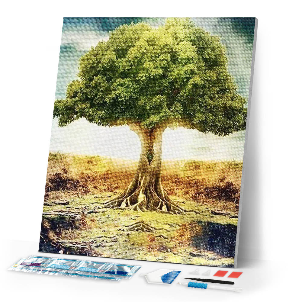 Diamond Painting | Diamond Painting - Majestic tree | Diamond Painting Landscapes landscapes trees | FiguredArt