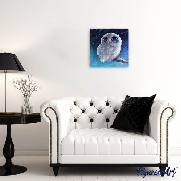 Diamond Painting - White Owl on a branch