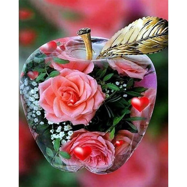 Diamond Painting - Apple and Rose