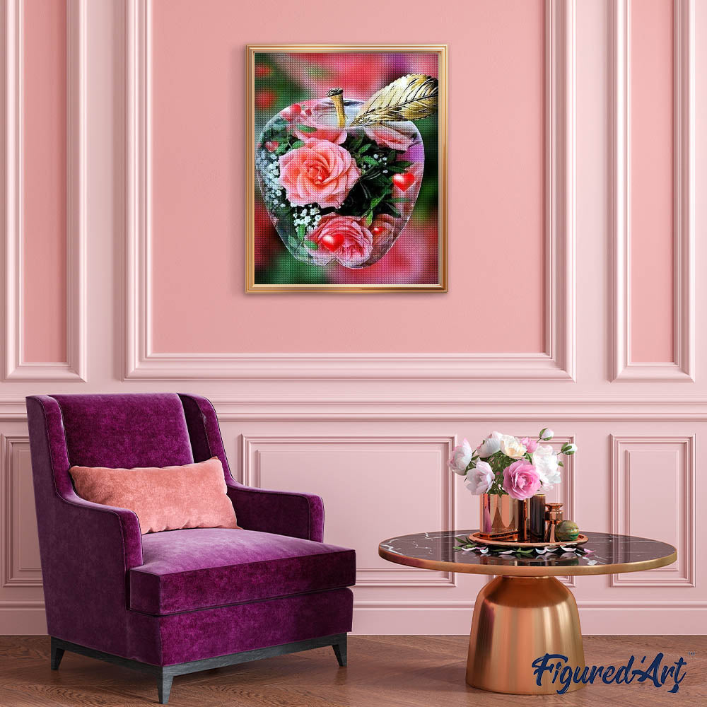 Diamond Painting - Apple and Rose