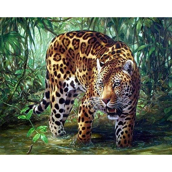 Diamond Painting - Leopard in the Jungle