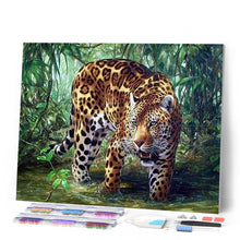 Load image into Gallery viewer, Diamond Painting - Leopard in the Jungle