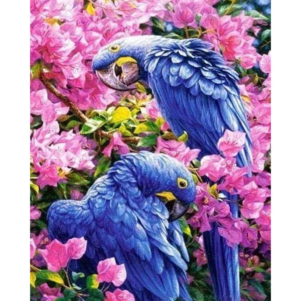 Diamond Painting - Blue Parrots