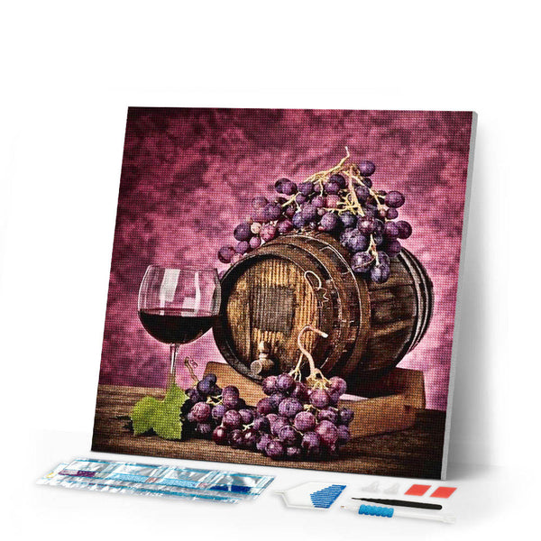 Diamond Painting | Diamond Painting - Keg Wine | Diamond Painting kitchen kitchen | FiguredArt